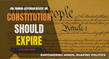 Thomas Jefferson's Beliefs: Constitution's Expiry Date?