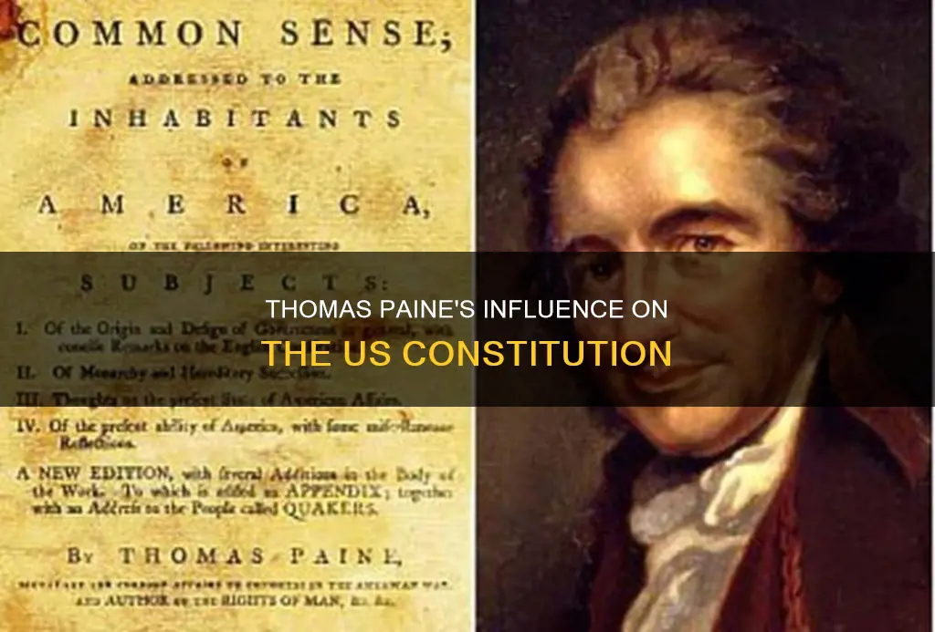 did thomas paine write parts of the us constitution