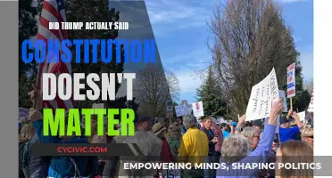 Trump's Controversial Statement: Constitution Doesn't Matter?