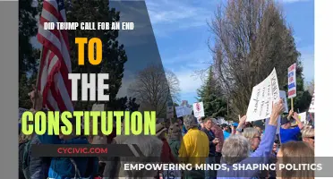 Trump's Call to End the US Constitution
