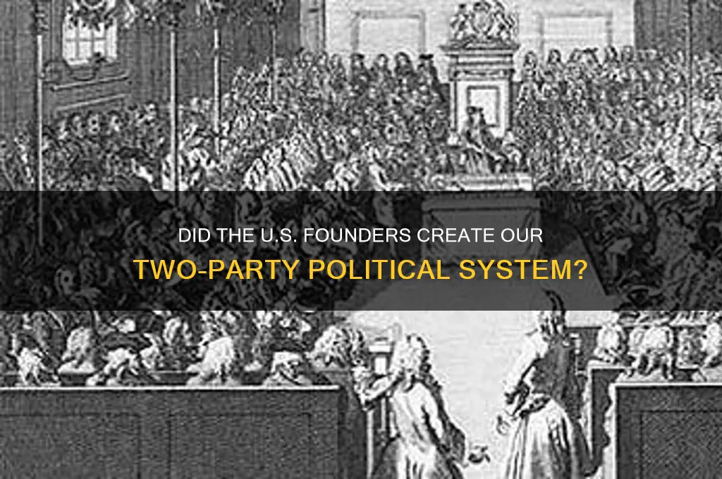 did us founders invent 2 party politics