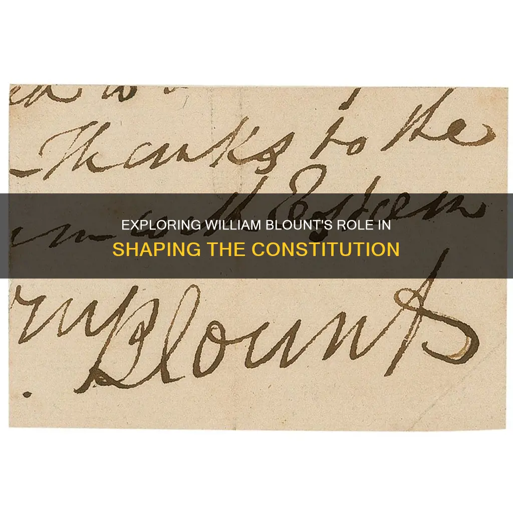 did william blount sign the constitution