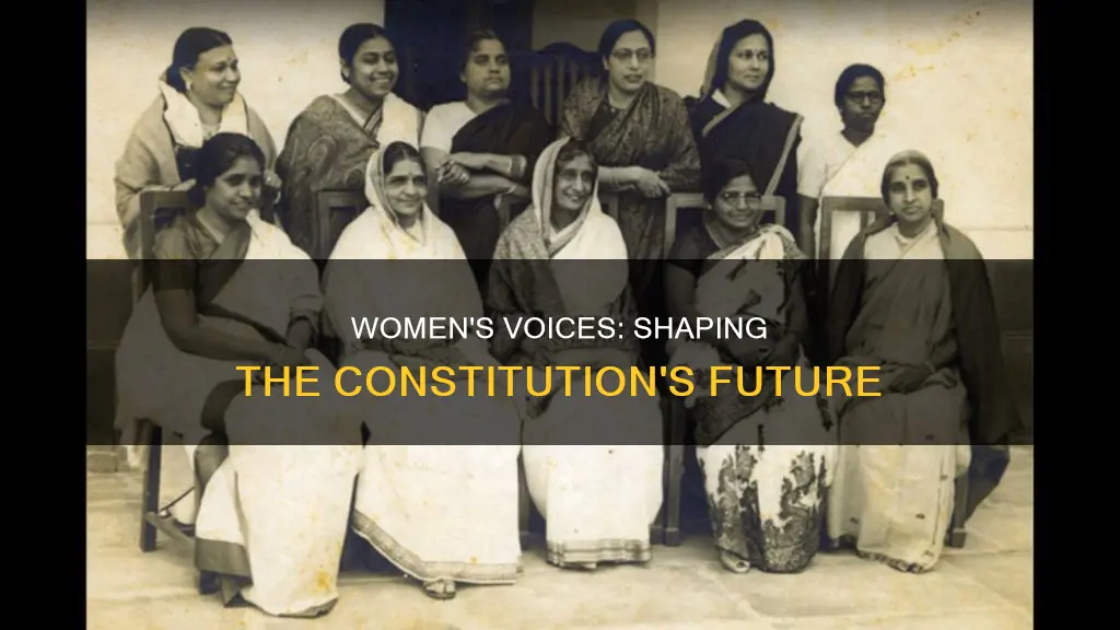 did women have opinions on the future of the constitution
