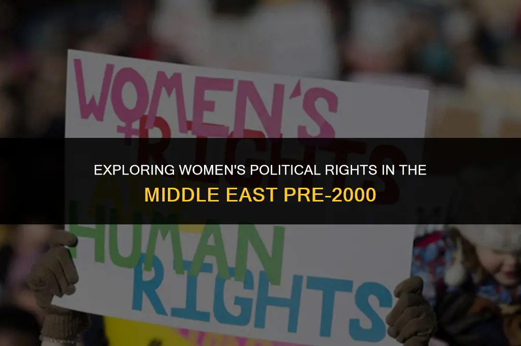 did women have political rights before 2000 in middle east
