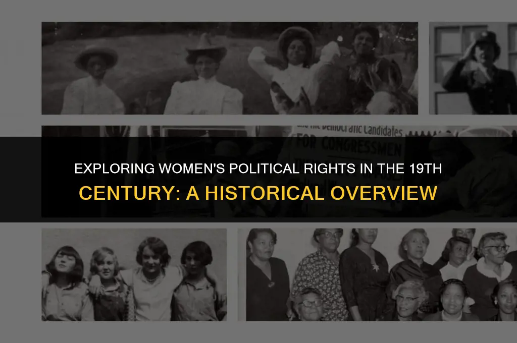 did women have political rights in 19th century