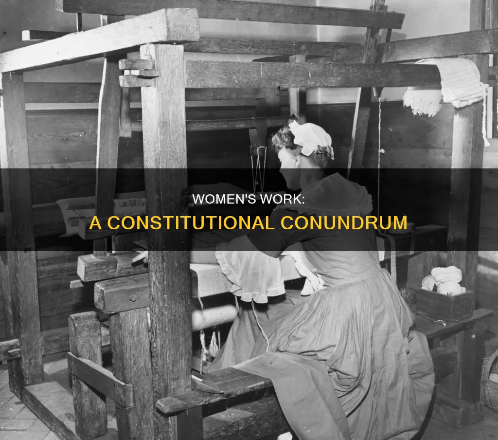 did women work during the time of the constitution