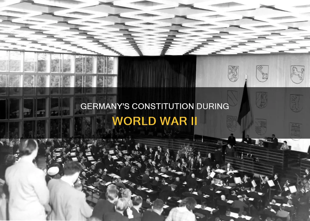 did world war 2 germany have some type of constitution