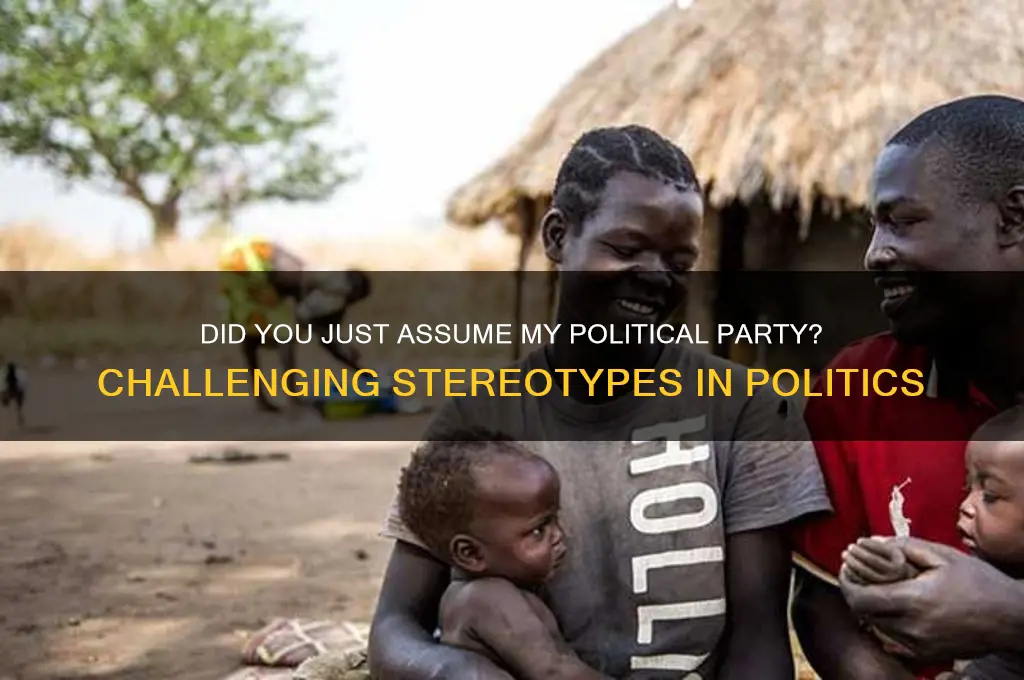 did you just assume my political party