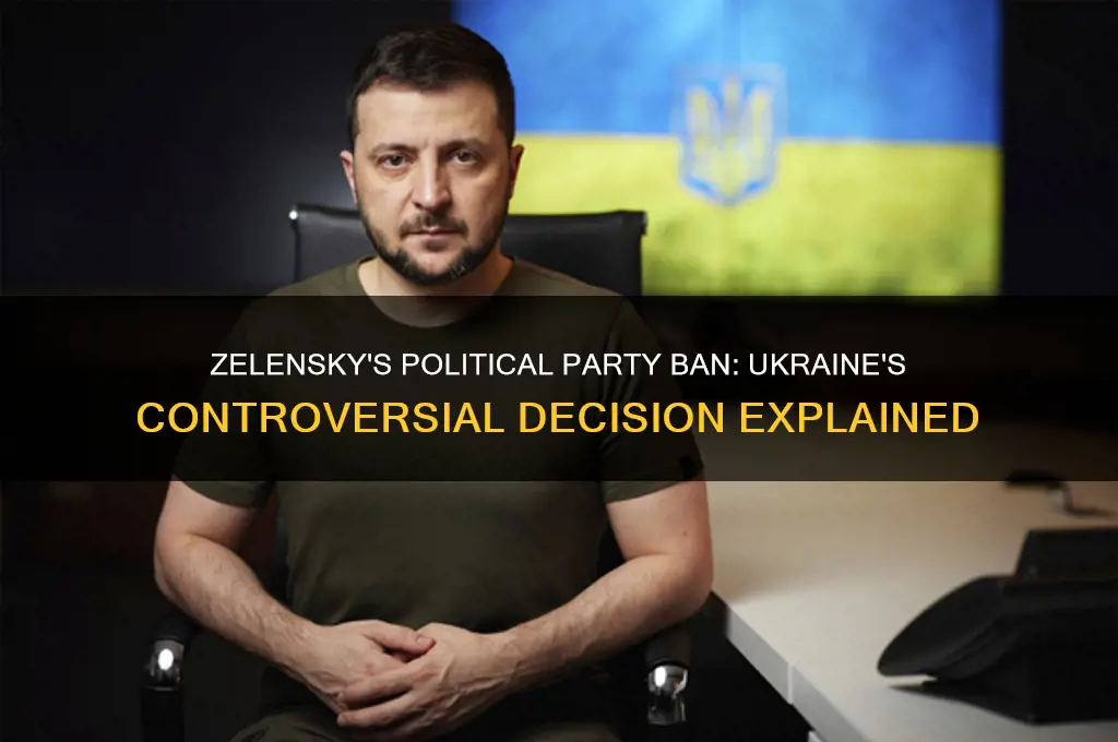 did zelensky ban all political parties