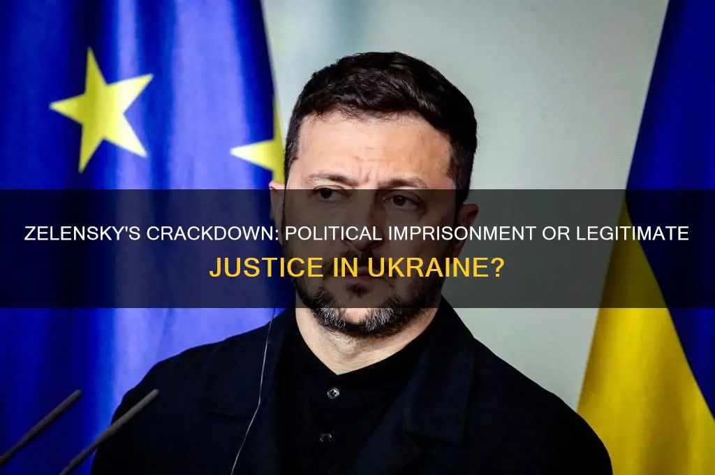 did zelensky imprison political opponents
