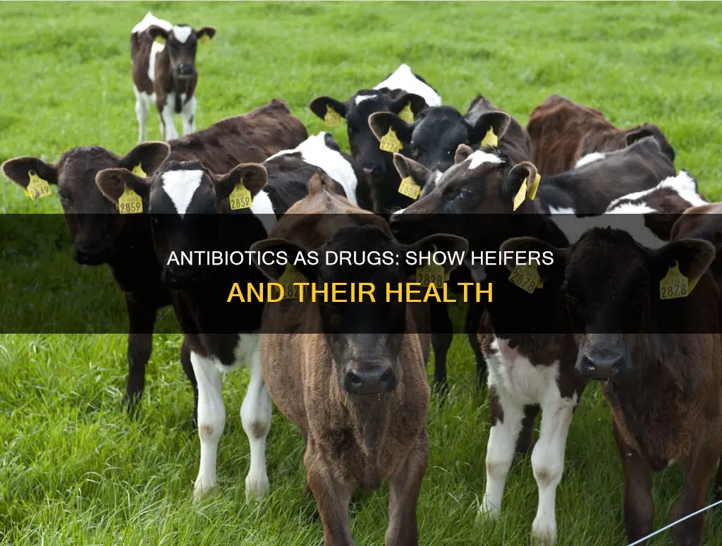 do antibiotics constitute as a drug in show heifers