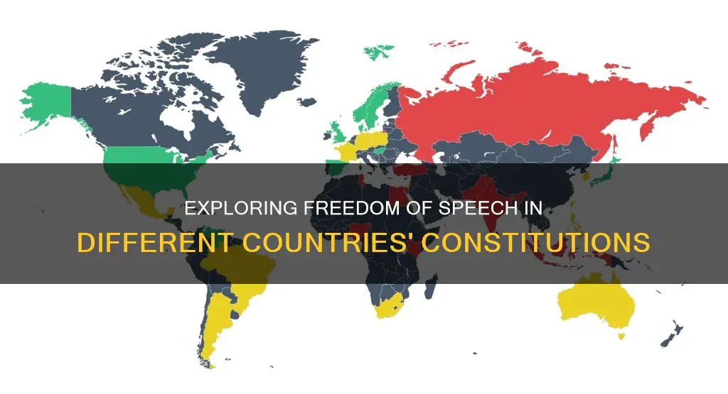 do any other countries have constitutional freedom of speech