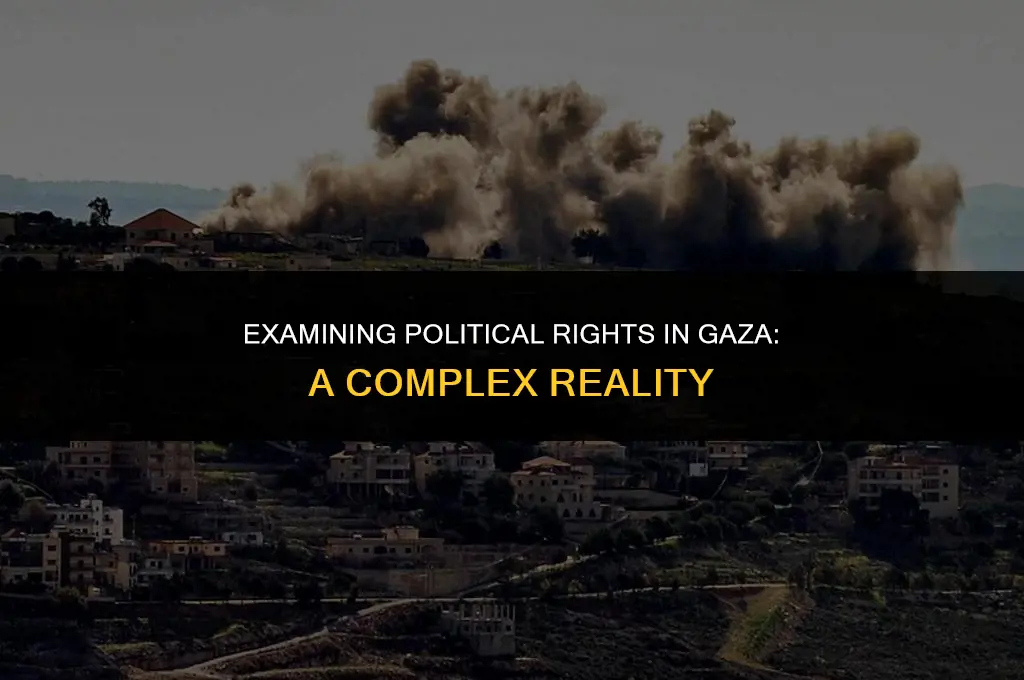 do arabs in the gaza territory have full political rights
