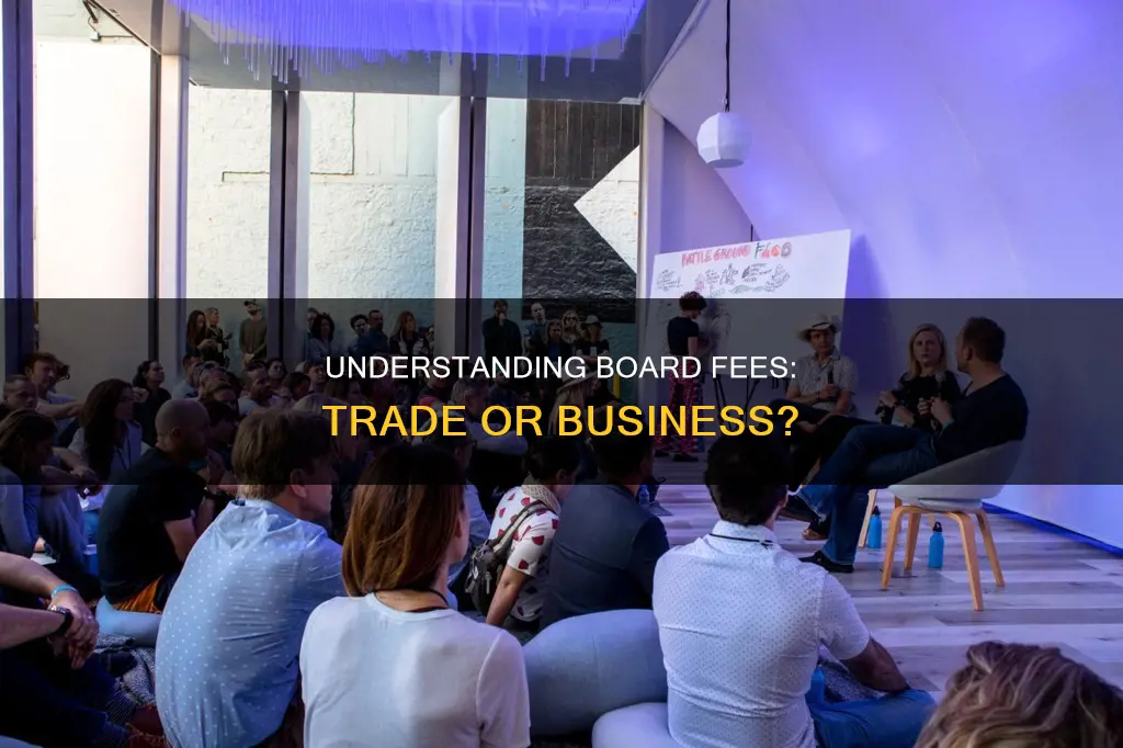 do board of director fees constitute a trade or business