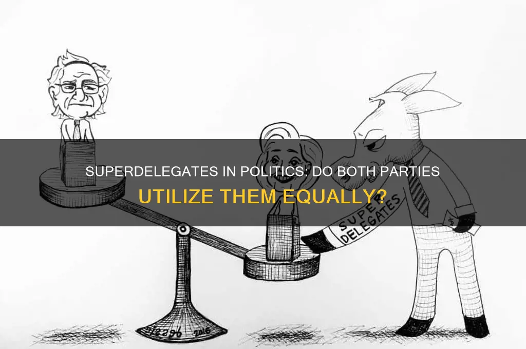 do both political parties have superdelegates