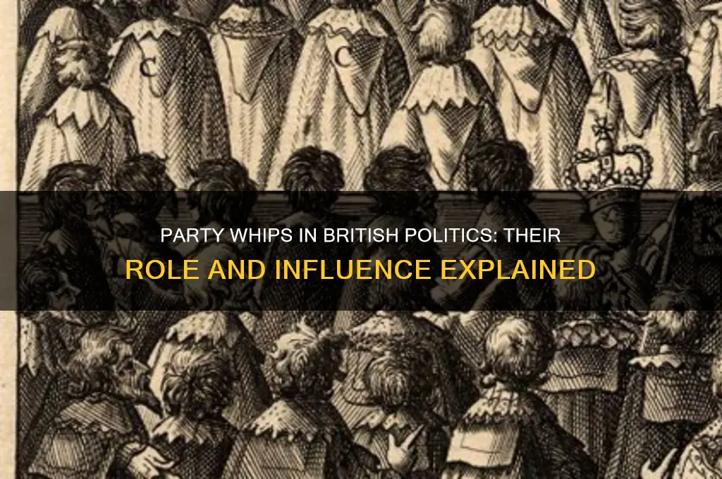 do british politics have party whips