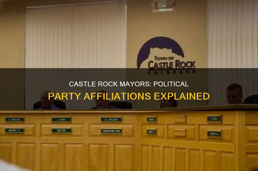 do castle rock mayors belong to a political party