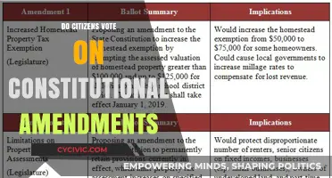 Understanding Citizen Power: Voting on Constitutional Amendments