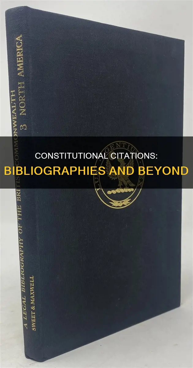 do constitutions need to be included in bibliographies