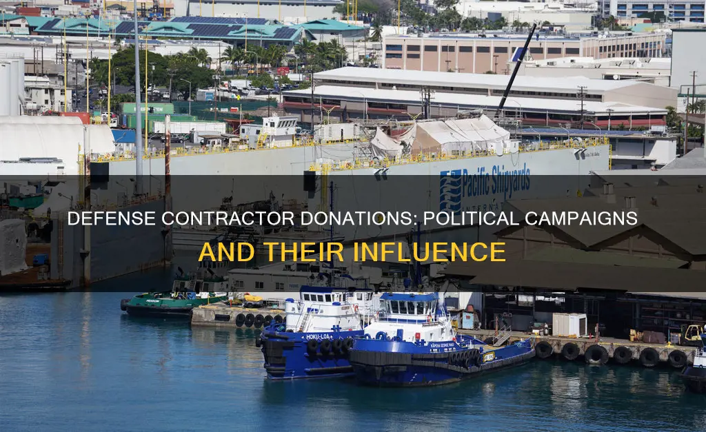 do defense contractors donate to political campaigns