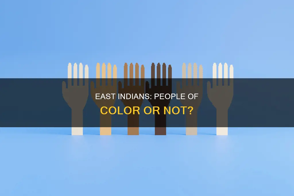 do east indians constitute as people of color