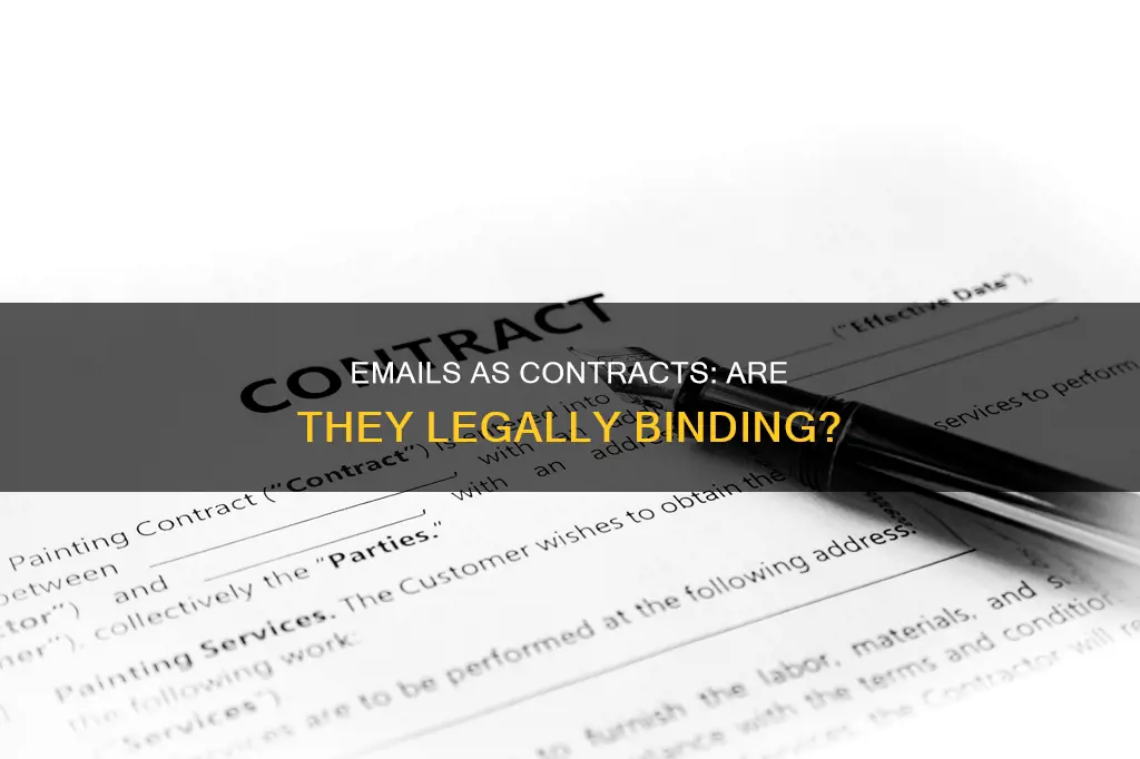 do emails constitute a written contract