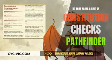 Fort Saves: Are They Constitution Checks in Pathfinder?