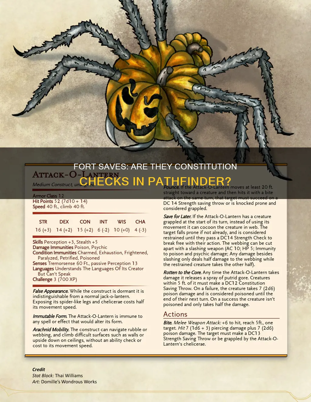 do fort saves count as constitution checks pathfinder