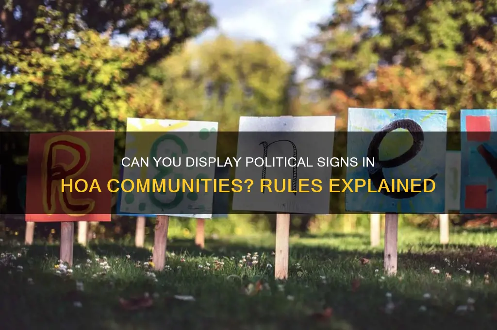 do hoa allow political signs