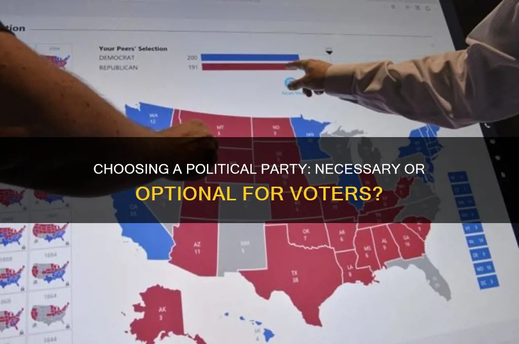 do i have to choose a political party