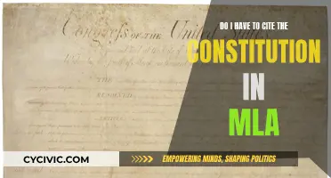 Citing the Constitution: MLA Style Guide
