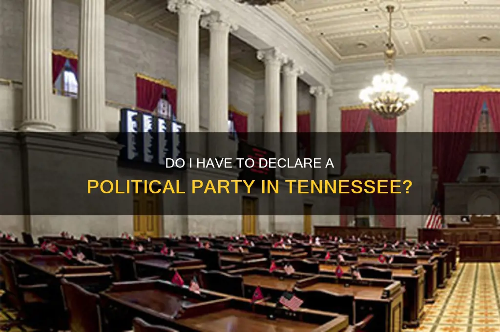 do i have to declare a political party tn