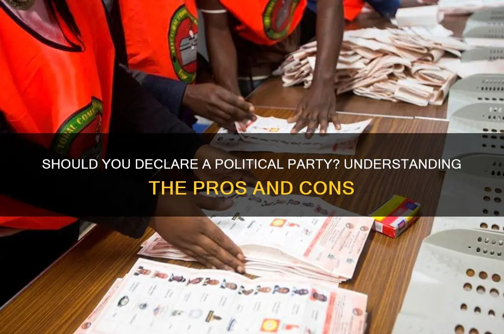 do i have to declare a political party