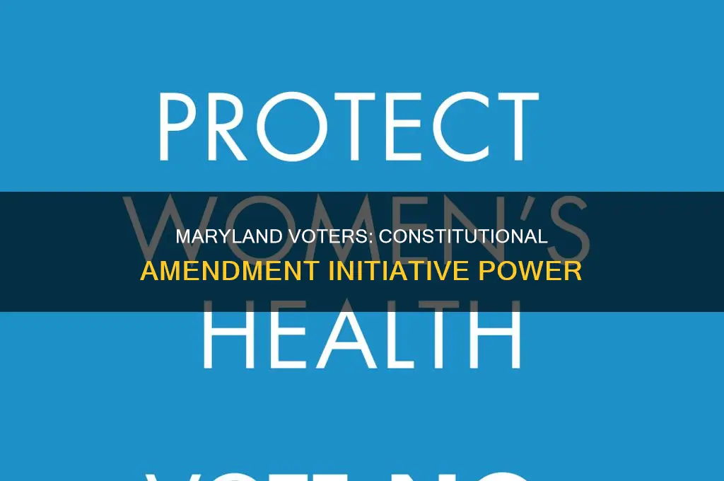 do maryland voters have constitutional amendment initiative voter