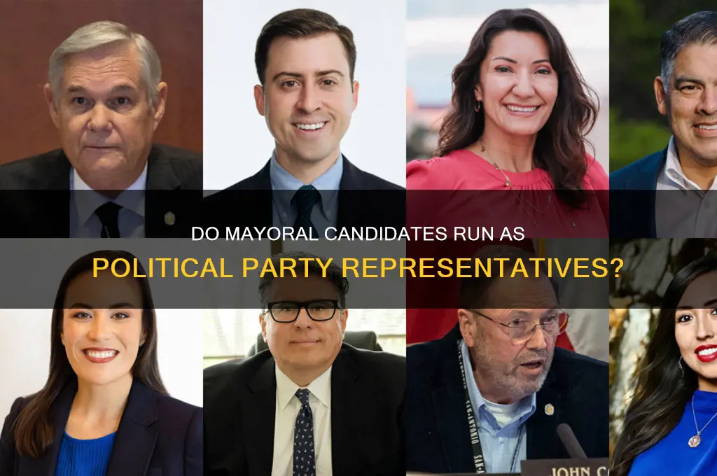do mayoral candidates go by political party