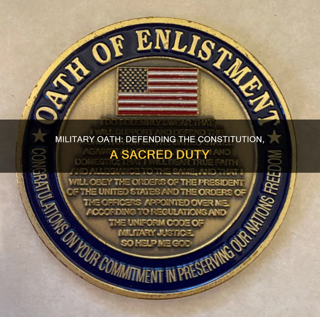 do military members swear to uphold the constitution