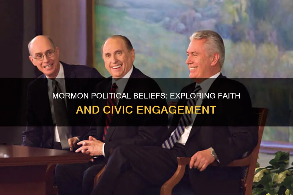 do mormons believe in politics