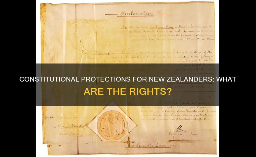 do new zealanders have a constitutional protections
