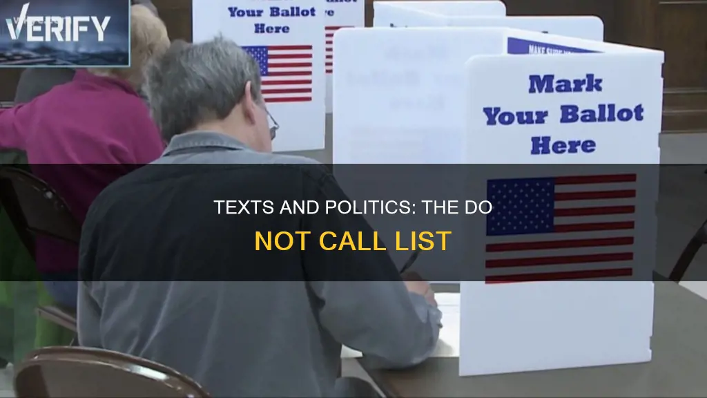 do not call list political texts