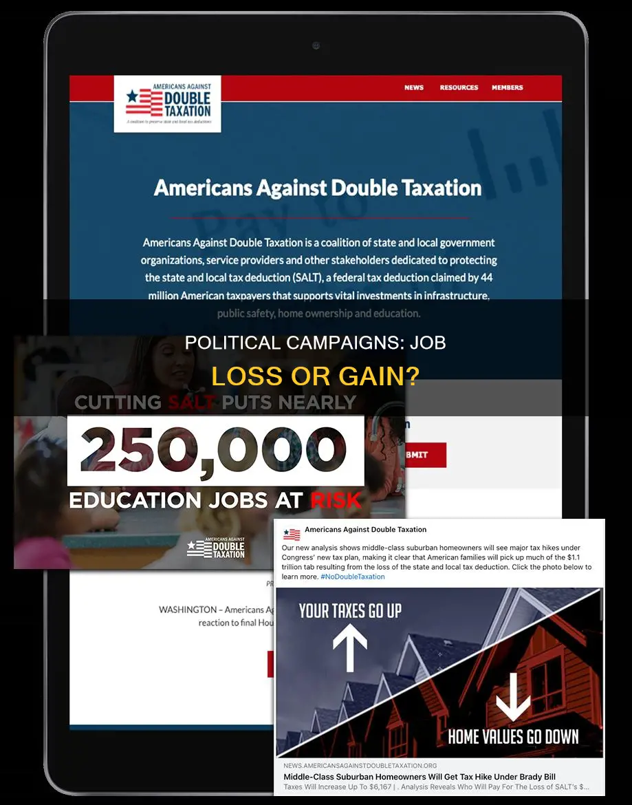 do political campaign cost people jobs