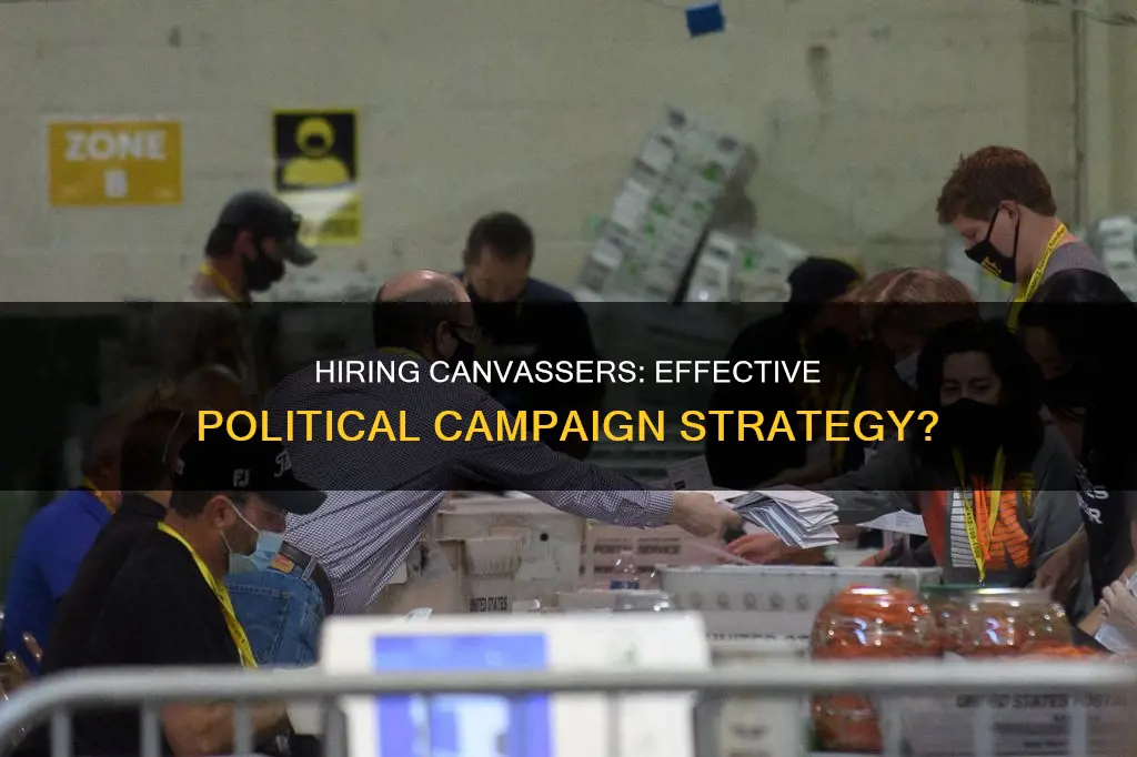 do political campaign hiring canvasser