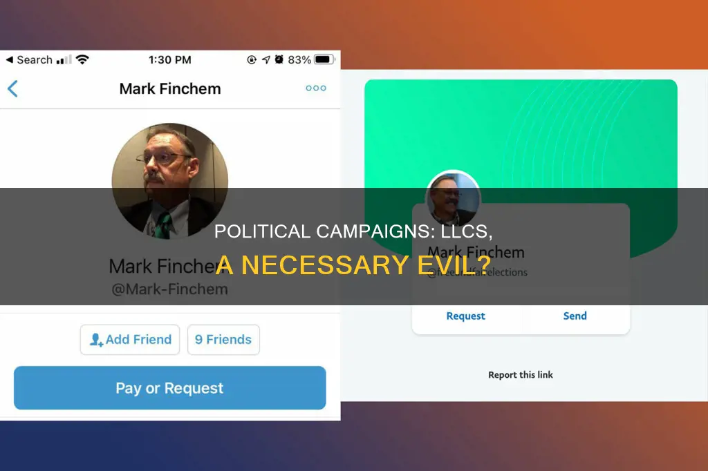 do political campaigns have to have llc