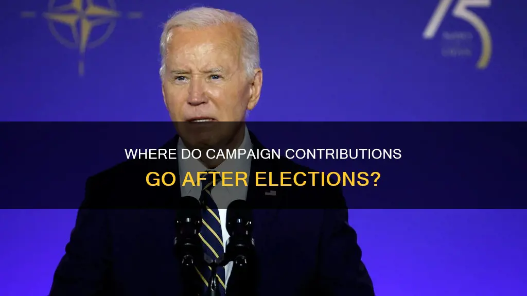 do political candidate for president keep campaign contributions