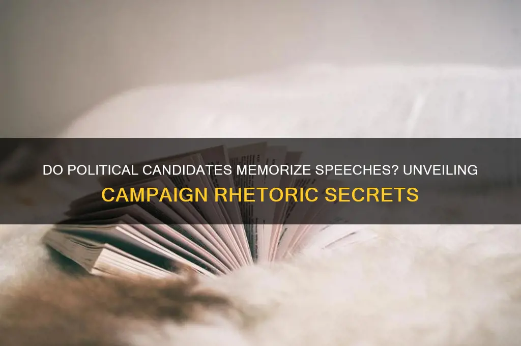 do political candidates memorize soeeches