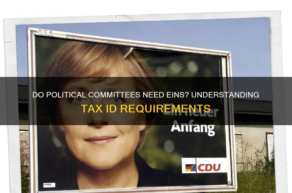 do political committees need ein
