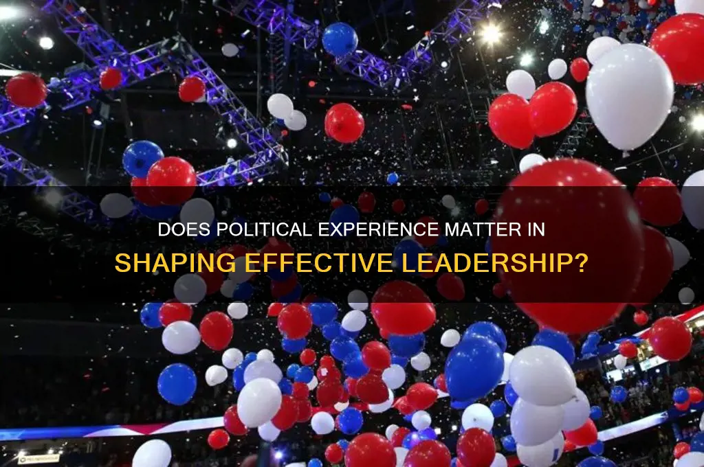 do political experience matter