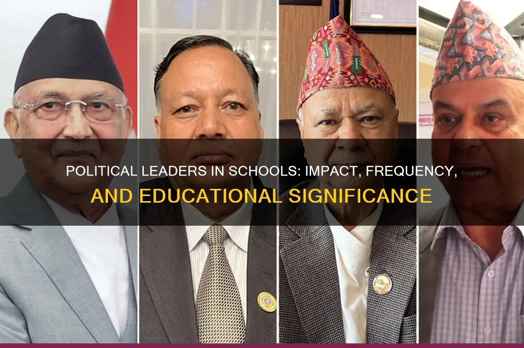 do political figures visit schools