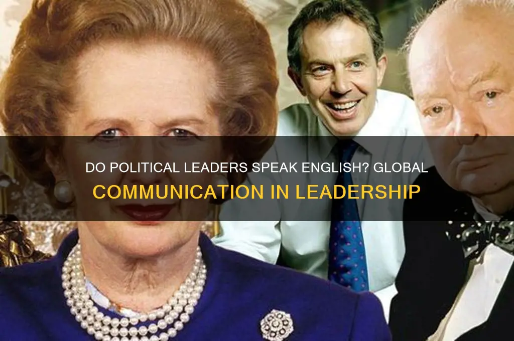do political leaders speak english