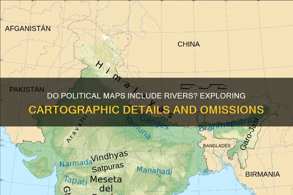 do political maps show rivers