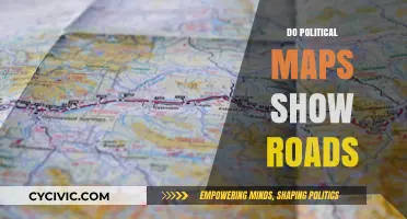 Do Political Maps Include Road Networks? A Cartographic Exploration